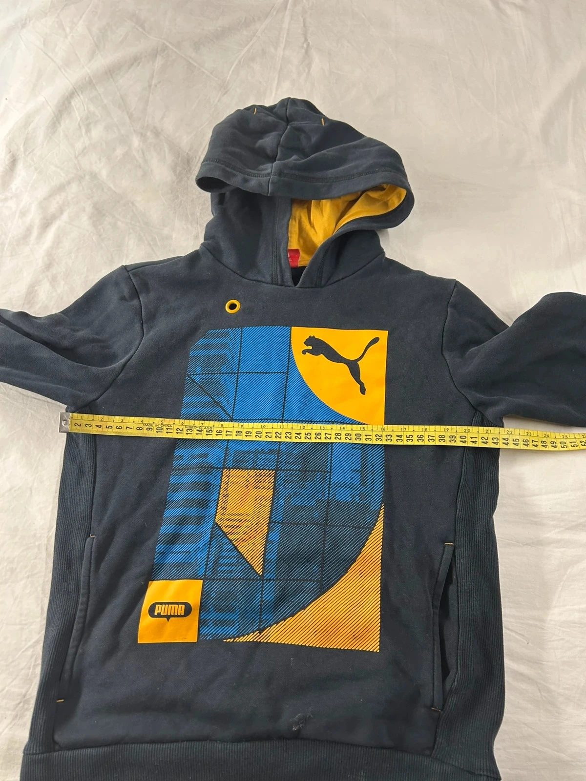 Black hoodie with puma print size 12 years – photo 11